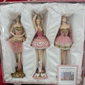 Cupcakes and Cashmere Ballerinas Pink Decor Set of 3